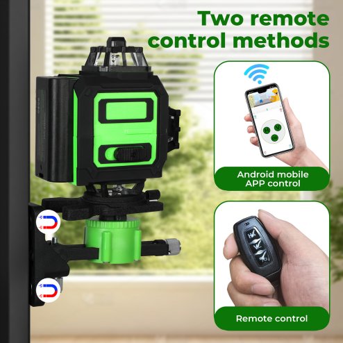 Traderight Laser Level 4D 16 Line Green Self -Leveling with Remote Tripod