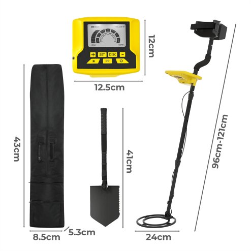Traderight Deep Professional Metal Detector Hunt Treasure Gold Coins Waterproof