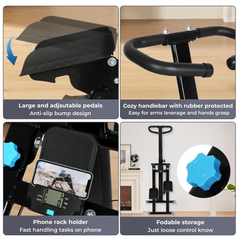 Centra Upgraded Vertical Stair Climber Foldable Stair Stepper Exercise Machine