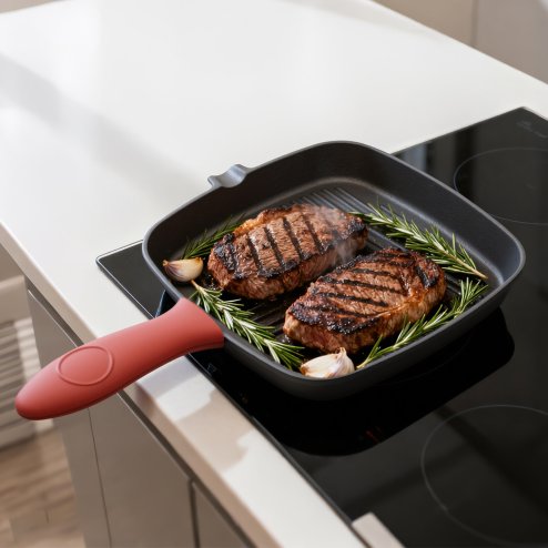 Toque Cast Iron Griddle Grill Pan Square Skillet BBQ Non?Stick Frying Cookware