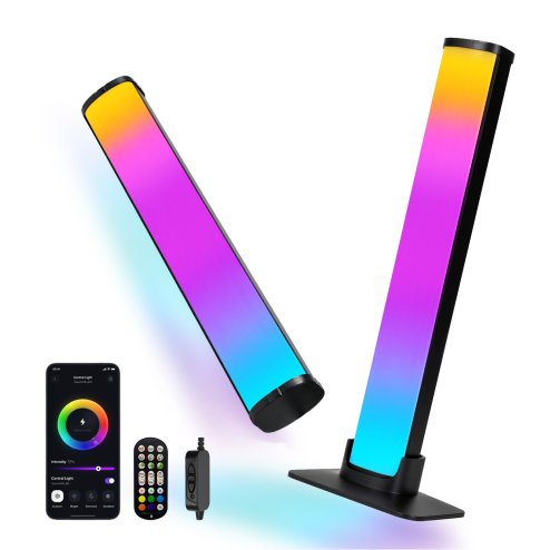 Emitto 2x Smart RGB LED Light Bar Ambient Lamp Color Changing Music TV Backlight