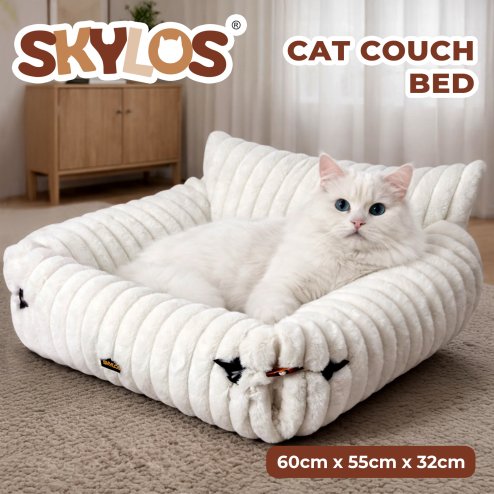 Skylos Pet Sofa Couch Bed for Cats Small Dog Washable Expandable Soft Deep Sleep
