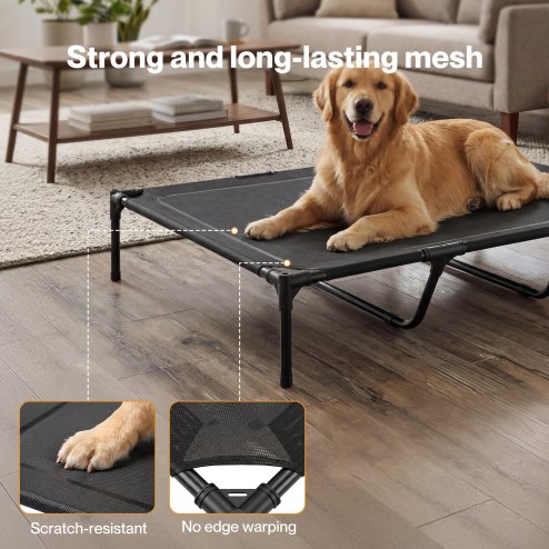 Skylos Elevated Dog Bed Large Mesh Raised Pet Cot Waterproof Indoor Outdoor
