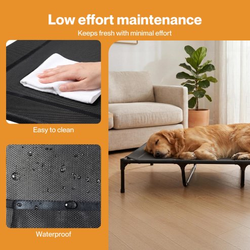 Skylos Elevated Dog Bed Large Mesh Raised Pet Cot Waterproof Indoor Outdoor