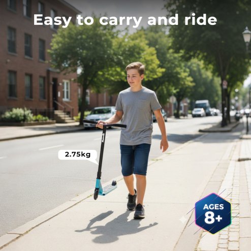 Monvelo Stunt Scooter for 8+ Kids Adult 360° Freestyle Trick Scooter Max 100kg