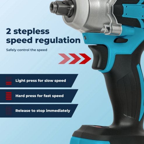 Traderight 21V Brushless Impact Wrench Drill 1/2