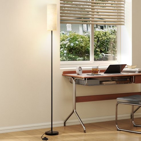 Emitto Led Floor Lamp Bedside Light Dimmable Remote & Foot Switch Bulb Included