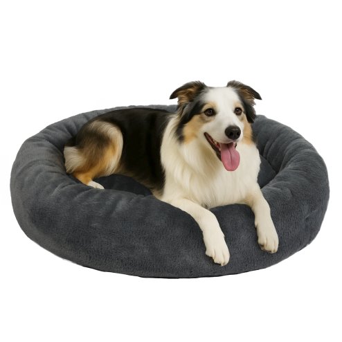 Skylos Dog Bed Donut Cushion Calming Anti Anxiety Large Pet Beds Washable Plush