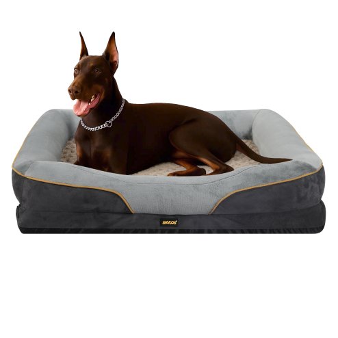 Skylos 119cm Dog Bed Orthopedic Memory Foam Pet Cushion Washable Puppy Mattress