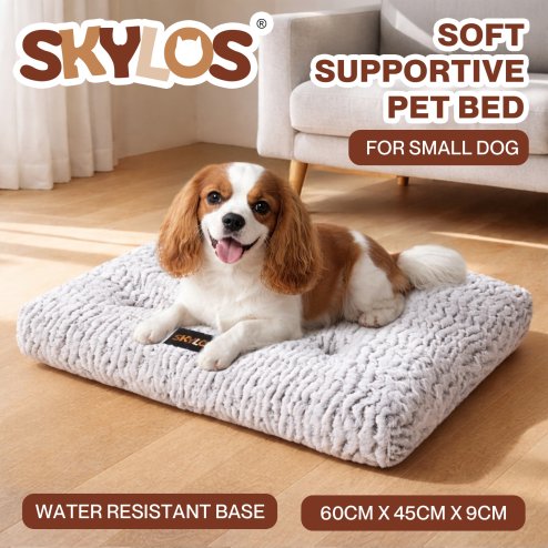Skylos Pet Bed Luxury Dog Crate Cushion Mattress Plush Soft for Puppy Small Dogs