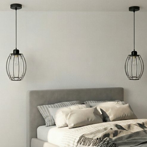 Emitto Crystal Ceiling Light Shade Pendant Lamp shade Table Floor Lamps Black