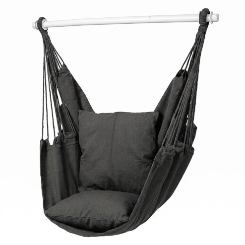 Mountview Hammock Chair Hanging Rope Swing Seat Indoor Outdoor with Cushions