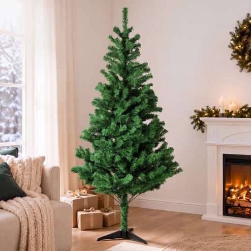 Santaco Christmas Tree 180Cm Artificial Xmas Spruce 483 PVC Stand Indoor Green
