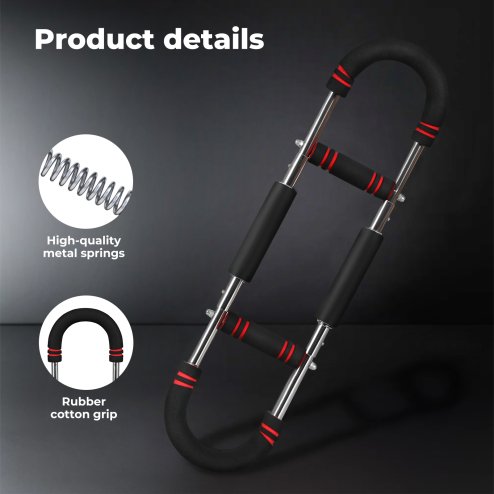 Centra Shaker Twister Arm Power Trainer Adjustable Chest Expander Bar 30-50kg