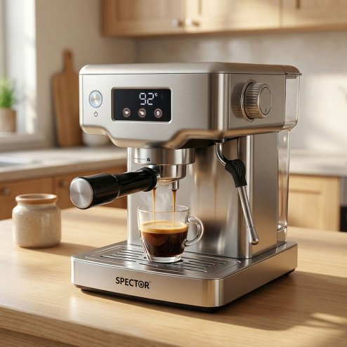 Spector Ultra Espresso Machine with LCD Display, Barista Coffee Machine
