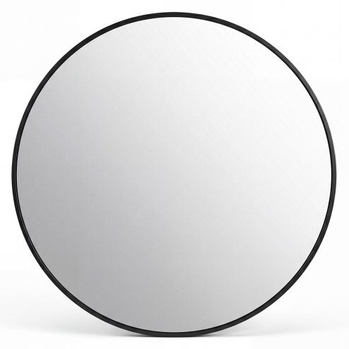 Yezi Wall Mirror Round Mirror Tempered Glass HD Explosion-proof Bathroom 60cm