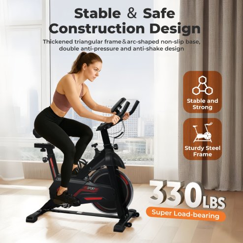 Centra Exercise Bike Smart App Spinning Bike Fitness Bicycle Workout Fullbody
