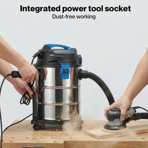 Spector Wet Dry Vacuums Cleaner 30L Wheeled Powerful Compact Cleaning Handheld