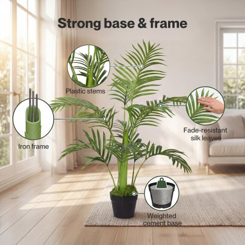 Levede Artificial Tree Fake Plant Indoor Home Office Decor Realistic Faux Tree