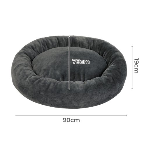 Skylos Dog Calming Donut Bed Cushion Large Pet Cat Mattress Washable Soft Plush