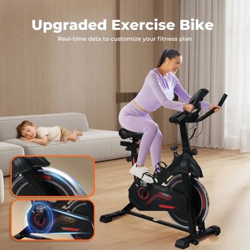 Centra Exercise Bike Smart App Spinning Bike Fitness Bicycle Workout Fullbody