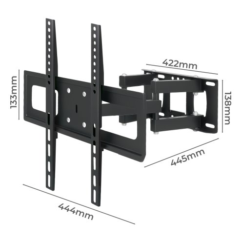Levede Full Motion TV Wall Bracket for 32-65 Inch Curved Flat Screens TVs