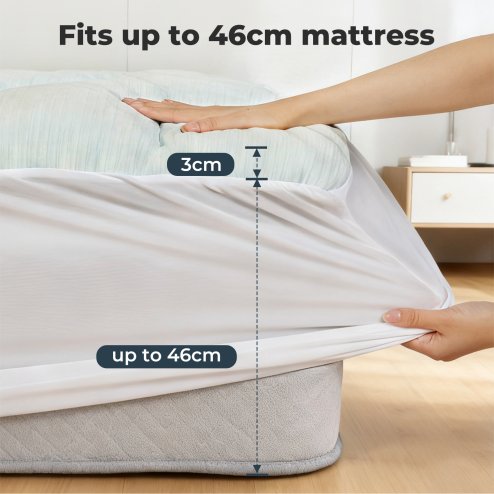 Lavio Mattress Topper Pillowtop Protector Memory Foam Bamboo Cover Small Double