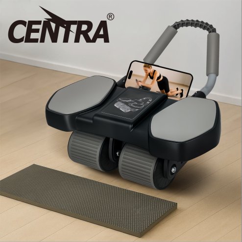 Centra Healty Belly Wheel AB Roller 4 Wheel with Elbow Support Automatic Rebound