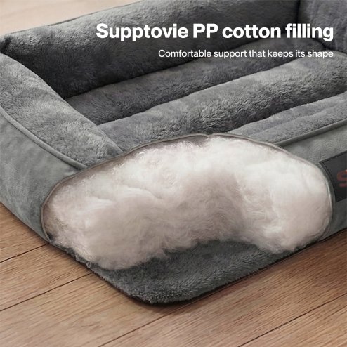 Skylos Orthopedic Dog Bed Soft Arctic Velvet Small Pet Bed Mattress Anti-Slip