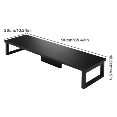 Levede Computer Monitor Stand Riser Office Dual Screen Shelf Desktop Organiser