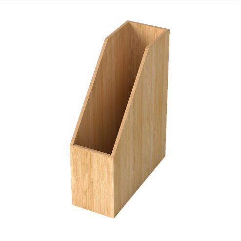 Levede Bamboo File Rack Wooden Magazine Holder A4 Document Office Desk Organiser