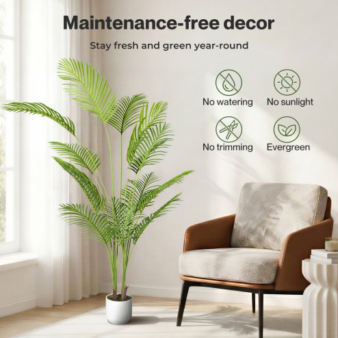 Levede Artificial Palm Tree Fake Plant Home Office Decor Realistic Faux Tree