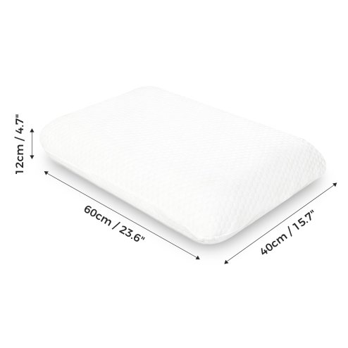 Lavio Ergonomic Memory Foam Pillow for Neck Shoulder Pain Relief Washable 2PC