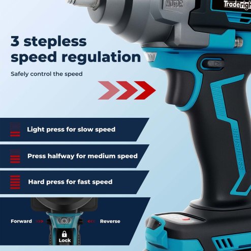 Traderight 21V Brushless Impact Wrench 1/2