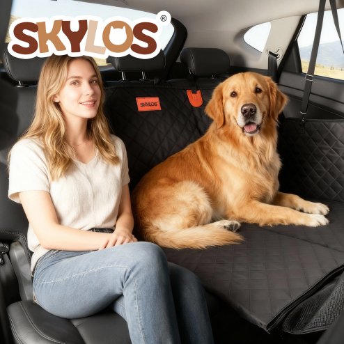 Skylos Dog Car Seat Cover Pet Back Seat Hammock Safety Protector Waterproof