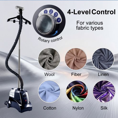 Spector Upright Garment Clothes Steamer 3.3L Vertical Standing Steamer 4 Levels