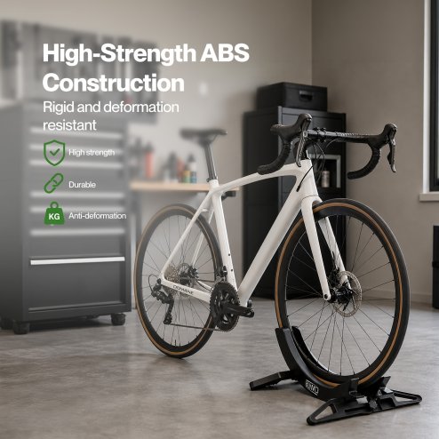 MONVELO Bike Stand Floor Rack Adjustable ABS For Mountain Bikes Garage Black