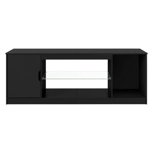 Levede TV Stand Entertainment Unit TV Cabinet Stand Storage with LED 140cm Black