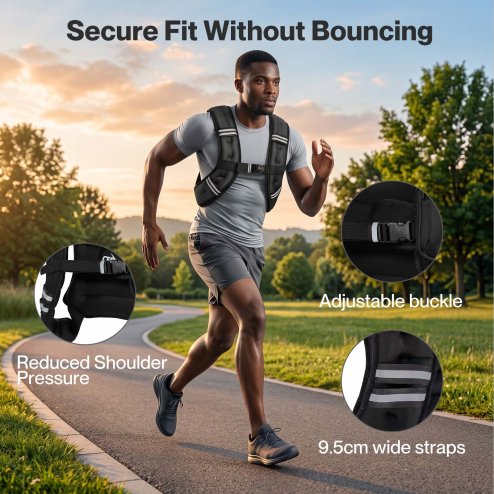 Centra 5.5kg Weighted Vest Running Fitness Training Exercise Vest Adjustable