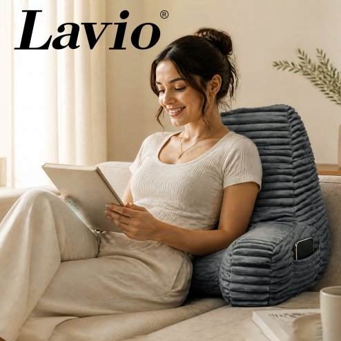 Lavio Reading Bed Rest Pillow with Wrist Support