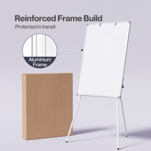 Levede Magnetic Whiteboard with Foldable Tripod Dry Erase For Office,White