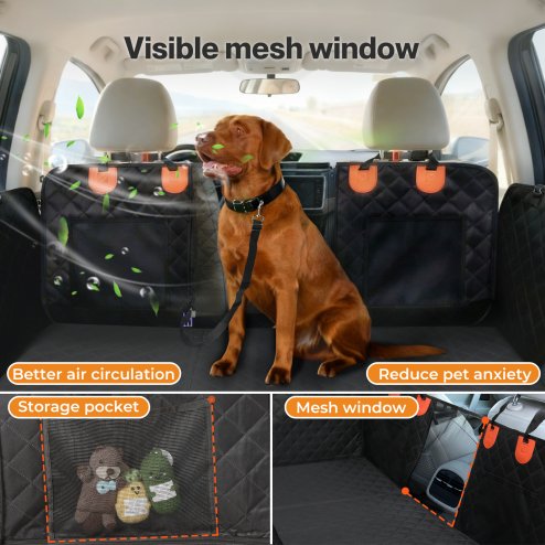 Skylos Dog Car Seat Cover Pet Back Seat Hammock Safety Protector Waterproof