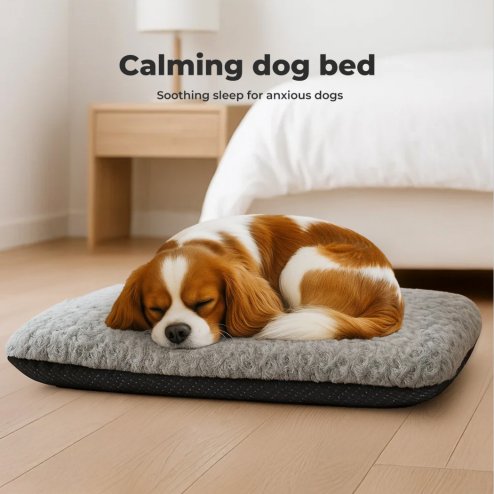 Skylos Pet Bed Cushion Small Dog Calming Bed Waterproof Machine Washable Cover
