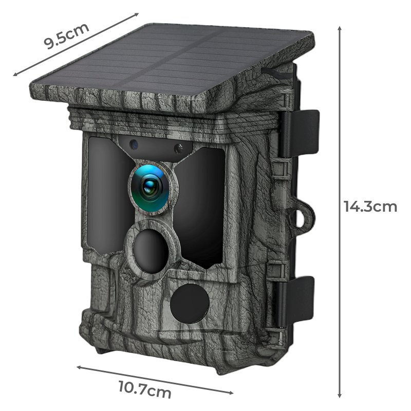 Centra Solar Trail Camera 4K 112MP Hunting Game Cam Wifi Bluetooth 64GB Card