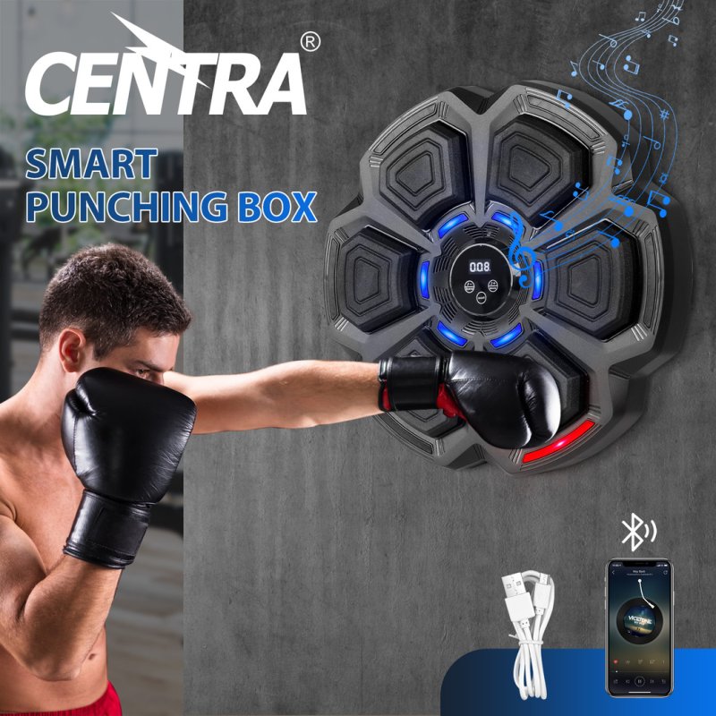 Centra Smart Punching Boxing with Boxing Gloves Black