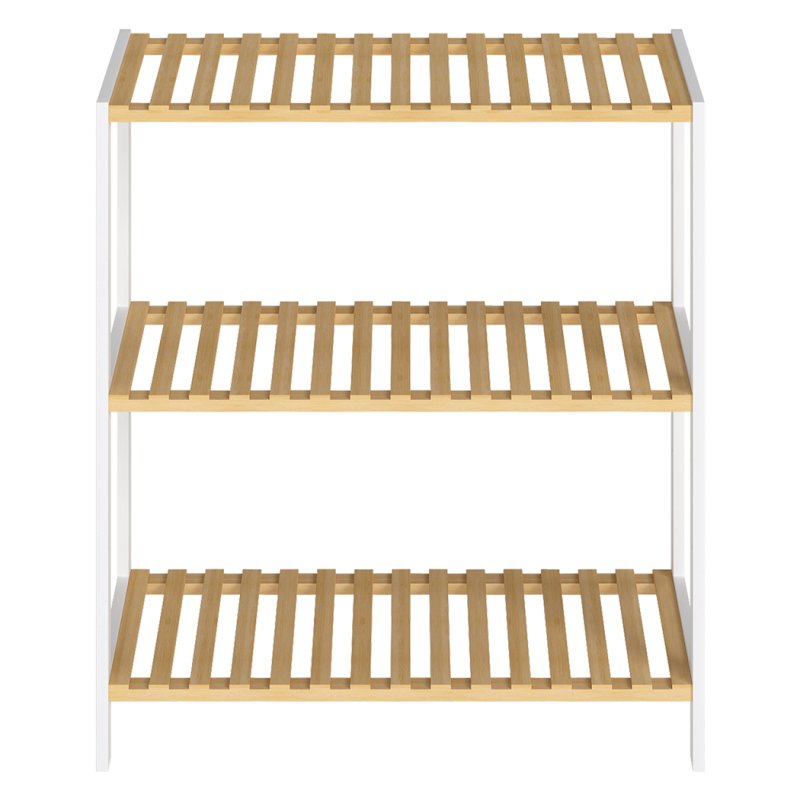 Levede Bamboo Storage Shelf 3-Tier Organiser Shelving Unit Stand Shoe Rack