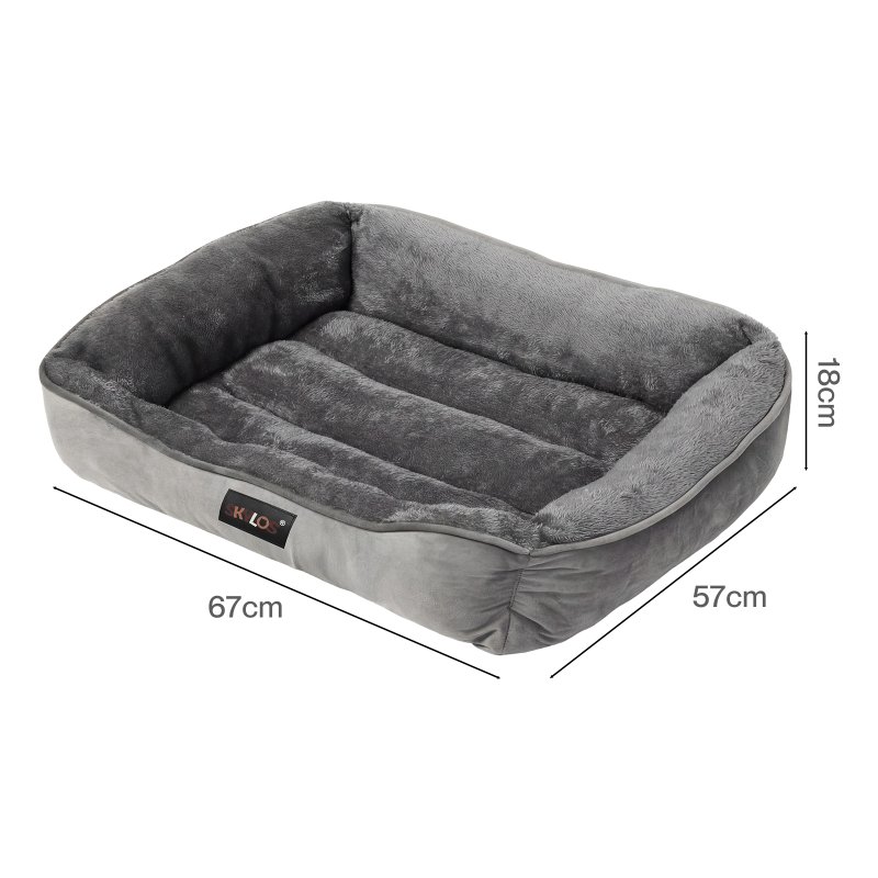 Skylos Orthopedic Dog Bed Soft Arctic Velvet Small Pet Bed Mattress Anti-Slip