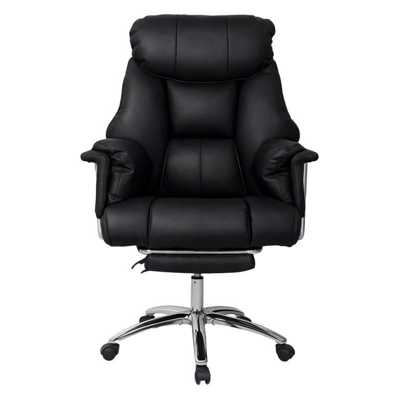 Executive Office Chair Heavy Duty Wide Spring Cushion Recliner Footrest 150kg