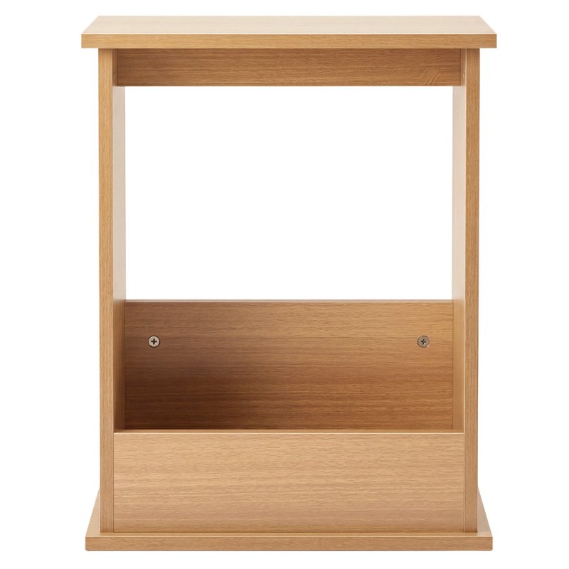 Levede Side Table Slim Storage Magazine Rack Sofa End Table Small Space Oak