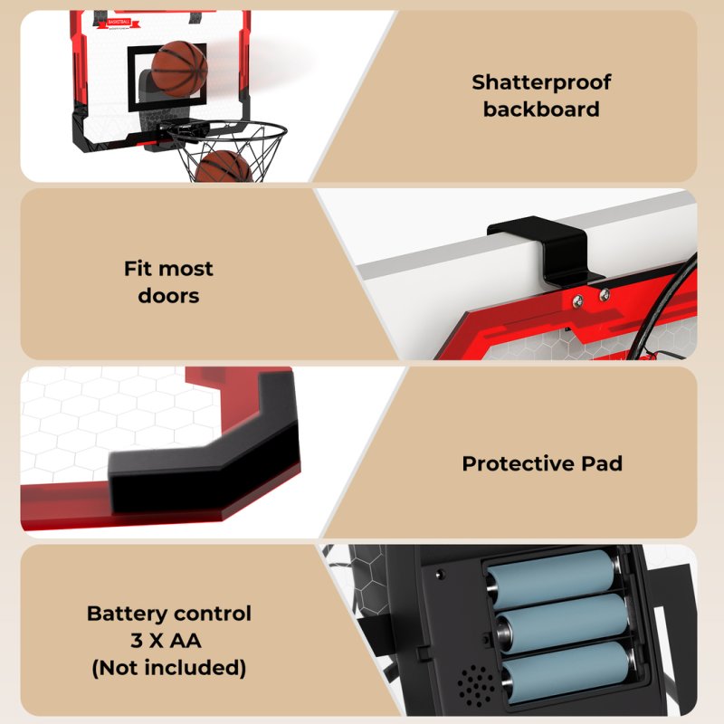 Dekko Basketball Hoop Scoring for Kids With 4 Balls